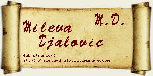 Mileva Đalović vizit kartica